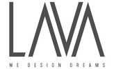Black and white logo with 'LMA' and 'We Design Dreams' text on a white background