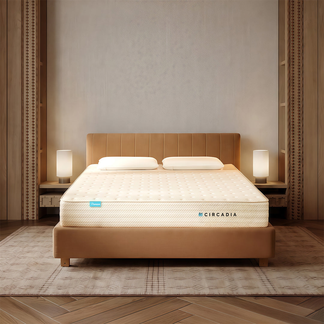 Circadia mattress on a bed in a bedroom setting